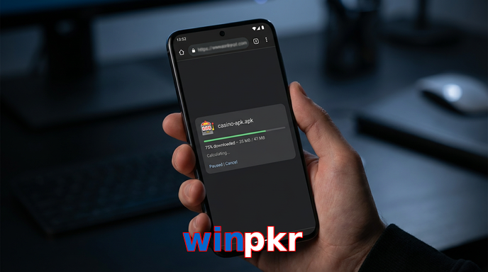 Main screen of Winpkr apk page for PK players
