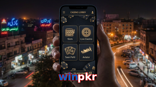 Main screen of Winpkr app page for PK players