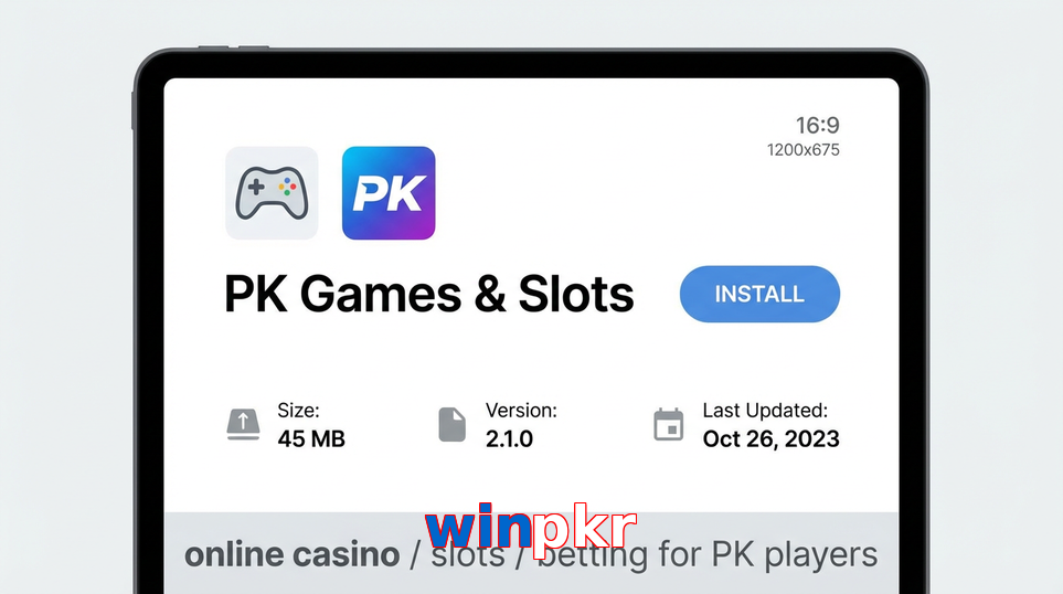 Game list for Winpkr gameapk section