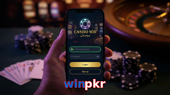 Main screen of Winpkr login page for PK players